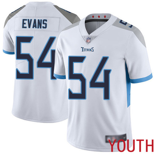 Tennessee Titans Limited White Youth Rashaan Evans Road Jersey NFL Football 54 Vapor Untouchable